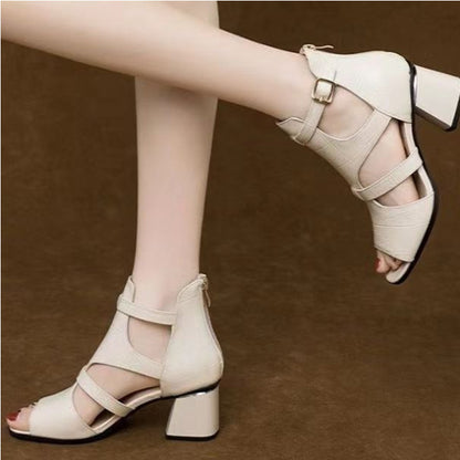 【30%OFF】💖【35-40】✨👡2026 Нови сандали с дебел ток от мека кожа