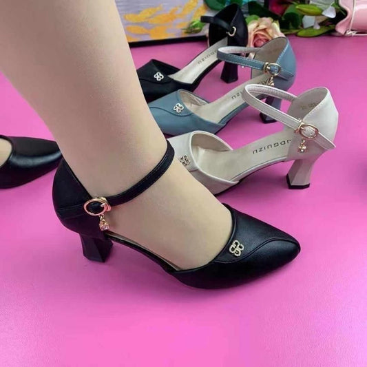 👠【Размери 35-40】2026 Нови ежедневни модни обувки от естествена кожа със среден ток