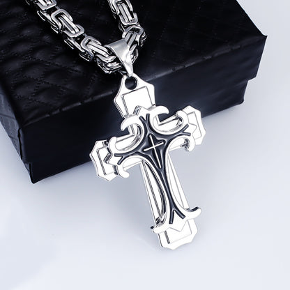 💥✝️✨【Купете едно, вземете второ безплатно】✝️Мъжко ретро уникално колие с кръст