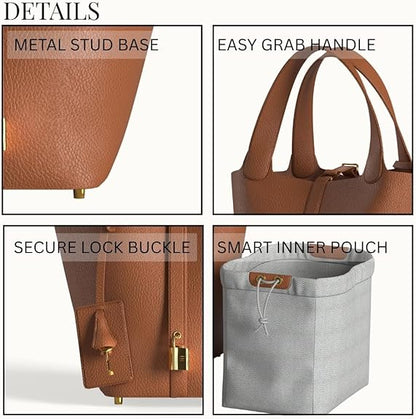 👜 Чанта-кофа от естествена кожа с връзки за закопчаване и мини цип.