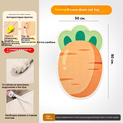 🏆【🔥Гореща разпродажба】Стенна драскалка за котки - Вертикална кубична драскалка - Не се изисква монтаж