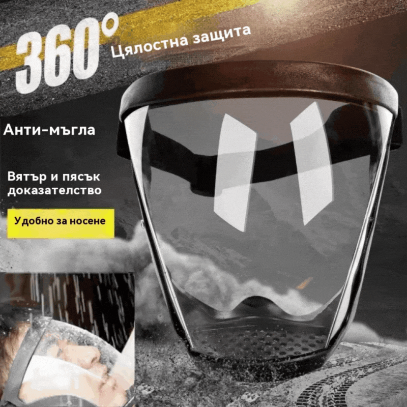 🔥🔥【Купете 1, получавате 1】 Удобна дишаща прозрачна защитна маска против замъгляване с висока разделителна способност