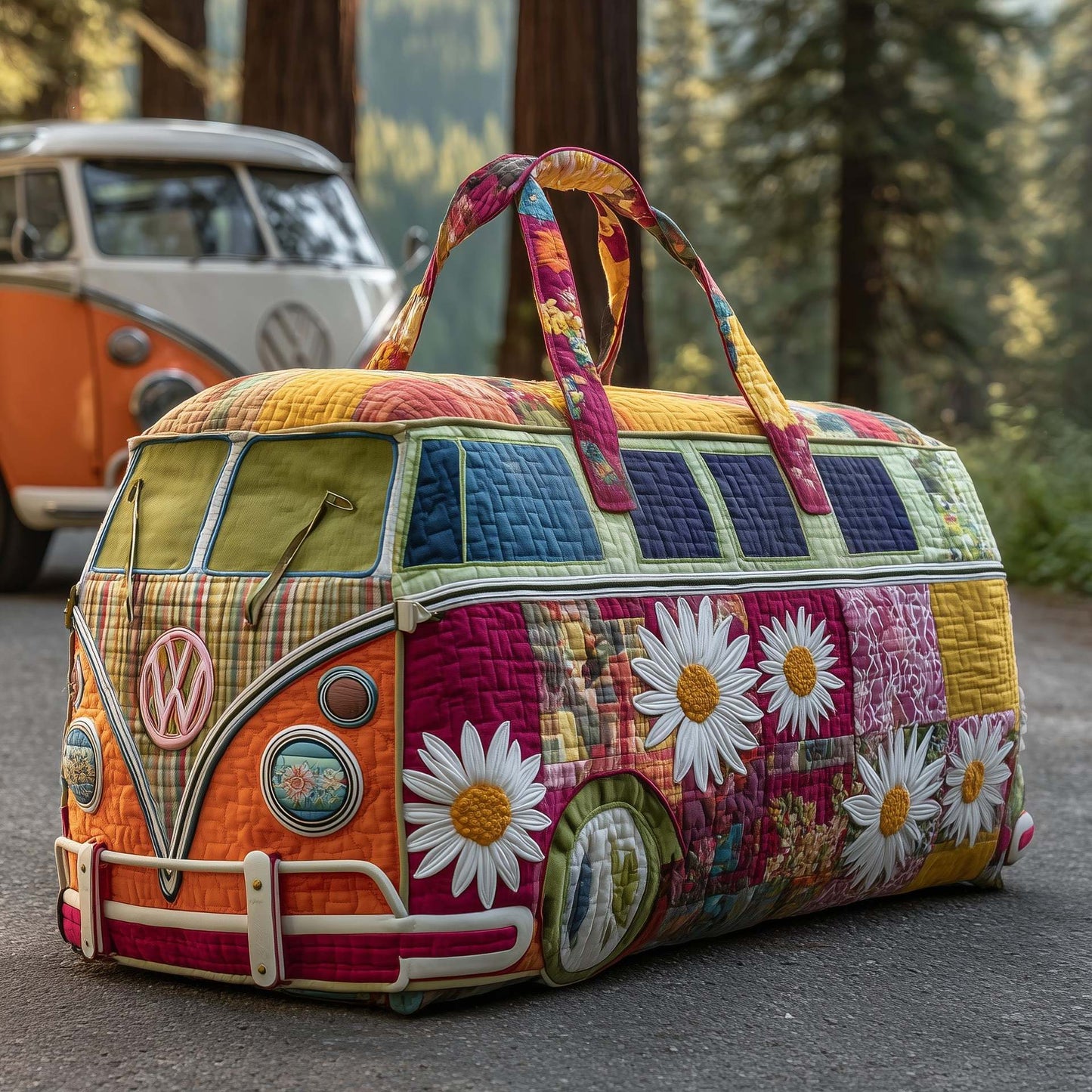 🔥👜Пътна чанта с подплънки Hippie Van