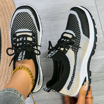 🌸👟Нови пролетни спортни обувки Flyknit от мрежеста материя за жени