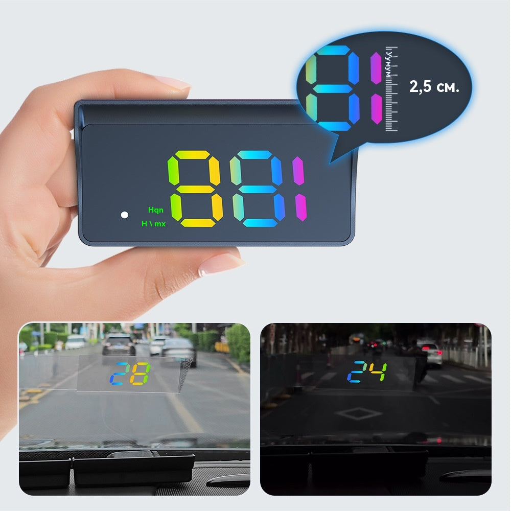 🚗Автомобилен HUD дисплей｜HD GPS проекция｜Скорост в реално време и по-безопасно шофиране