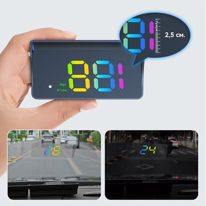 🚗Автомобилен HUD дисплей｜HD GPS проекция｜Скорост в реално време и по-безопасно шофиране