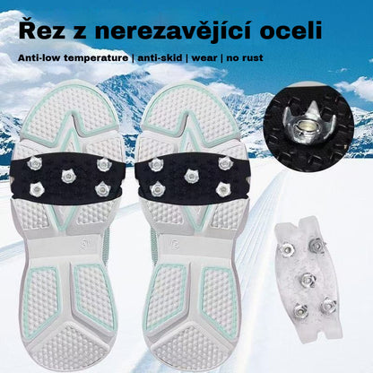 👴🚶🏔️Купете 1, вземете 1 безплатно🔥Невидими 5-зъбни противоплъзгащи калъфи за котки, прозрачни котки за сняг, алпинизъм, скално катерене, зимна ледена повърхност, от съществено значение за възрастни хора.