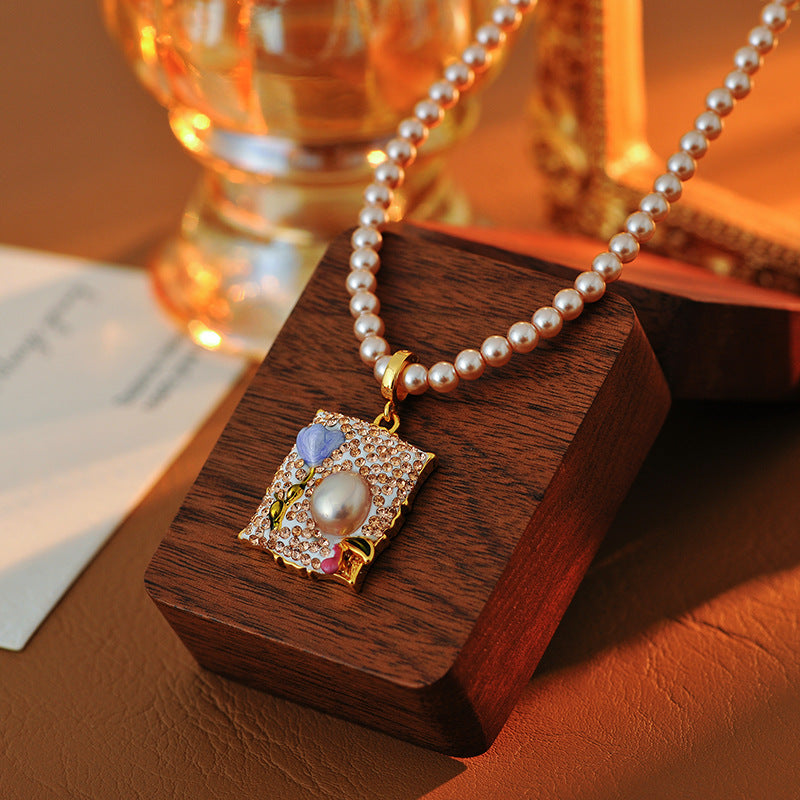 ✨🧡【Горещи продажби】Луксозно колие с естествен необработен аметист