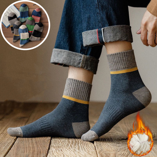 😍🧦【10 чифта】Антибактериални, дезодориращи и топли вълнени чорапи за есен и зима.