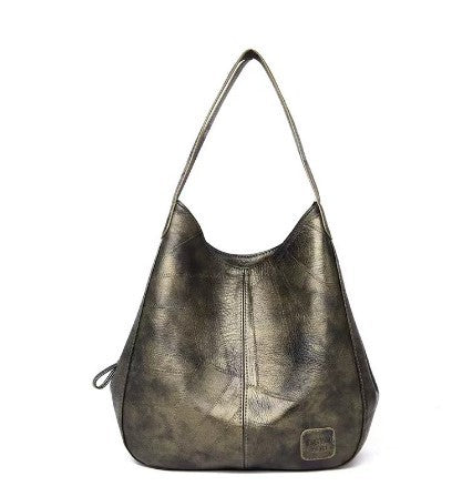 💖👜💖Нова чанта за през рамо с голям капацитет, изработена от мека кожа - многофункционална, модна дамска чанта