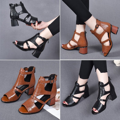 【30%OFF】💖【35-40】✨👡2026 Нови сандали с дебел ток от мека кожа