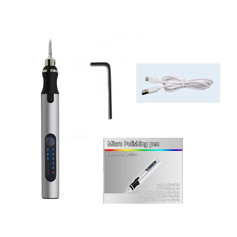 електрическа писалка за смилане мини електрическа мелачка  малка ръчна мелачка безжичен инструмент за полиране и резба на нефрит
