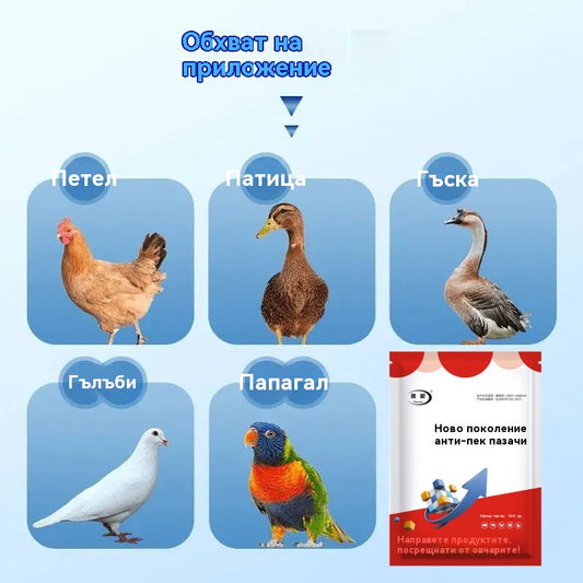 🐔🐓Ветеринарна добавка с микроелементи против кълване, подходяща за кокошки, патици, гъски и тези, 🐣 които кълват от вентилационния отвор, пера или яйца.