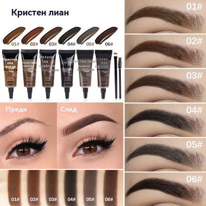 ⏳【Купете 1, вземете 1 безплатно】Последния ден, купете един и вземете един безплатно⭐Дълготраен водоустойчив течен гел/крем за вежди без размазване (с четка за вежди)