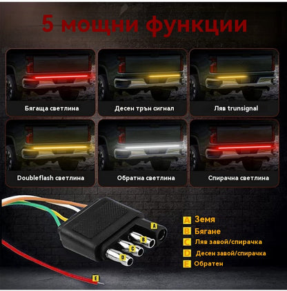 🚚🚥 Трицветна лента за задни светлини на кола