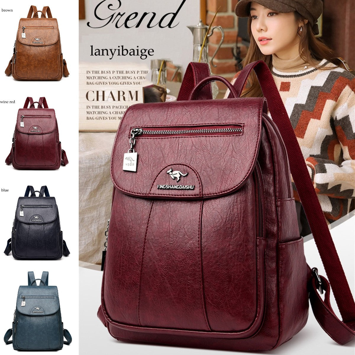 ✨🔥 【49% отстъпка】 Висококачествена многофункционална дамска чанта от естествена кожа, ръчно изработена