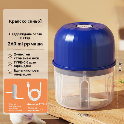 💥ПОСЛЕДЕН ДЕН НА РАЗПРОДАЖБАТА! 50% ОТСТЪПКА!⏰НАД 50 000 ПРОДАДЕНИ БРОЙКИ!😍🍖Електрическа резачка за чесън, мини преносима резачка за зеленчуци