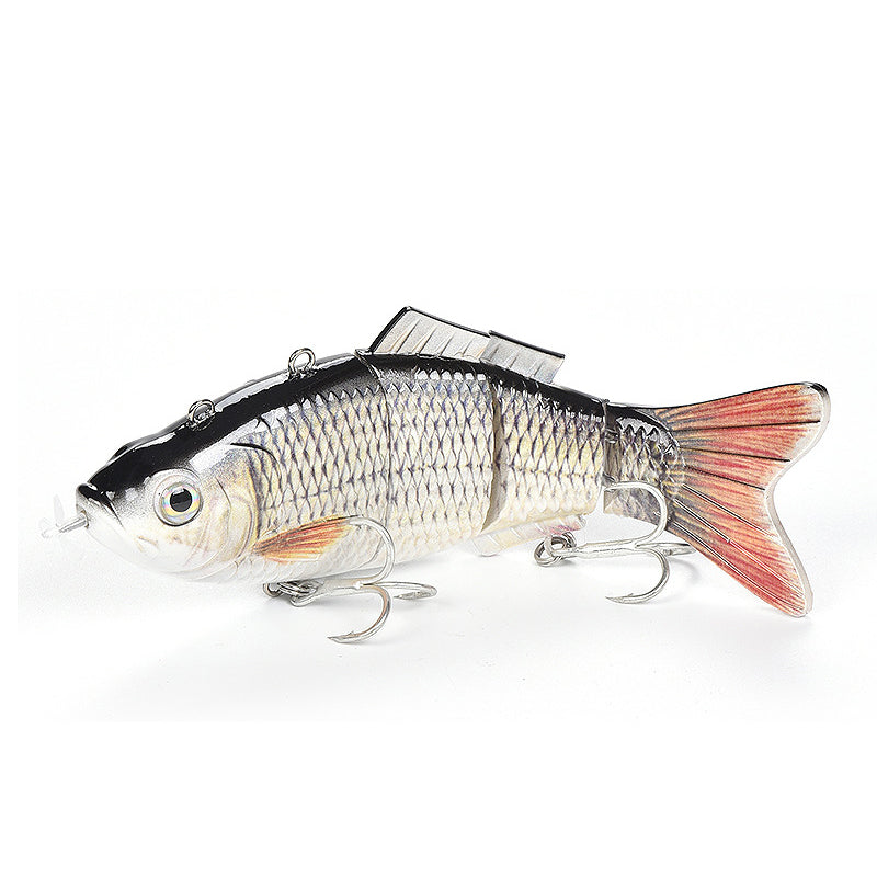 🔥【13,5 см батерийна стръв🐟 + USB кабел за зареждане + шамандура + витло*2】🎣2026 Нова симулирана електрическа риболовна стръв🐟