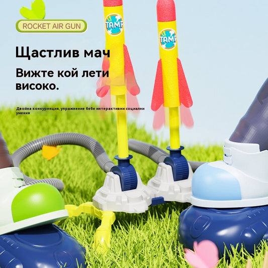 Детска играчка за ракетна установка с възможност за повишаване на нивото на ракетите