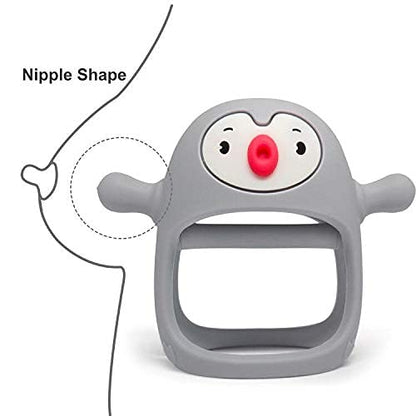 💝【Горещи продажби】👼Силиконова гризалка за бебета от 0 до 12 месеца, 🍼Залъгалка за кърмене