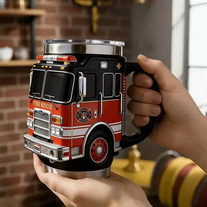 🚒🚑🚓Чаша с изображение на пожарна кола/линейка/полицейска кола, чаша за кафе за дома/офиса