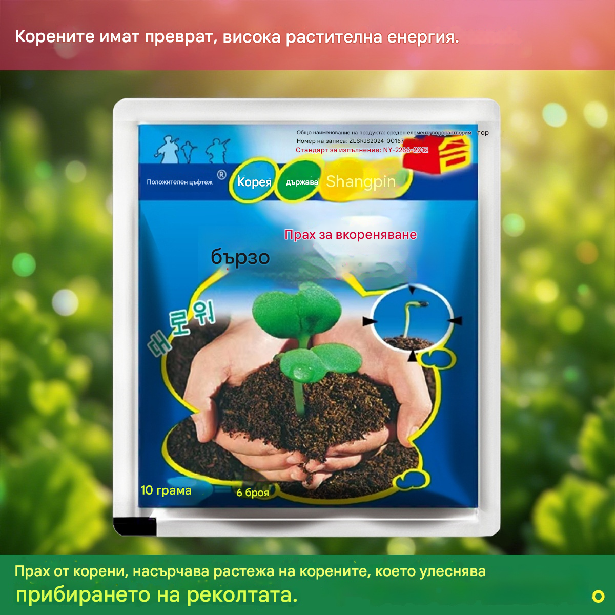 🌱🌷【20 торбички!】Прах за бързо вкореняване, бързодействащ сложен тор за вкореняване на растения