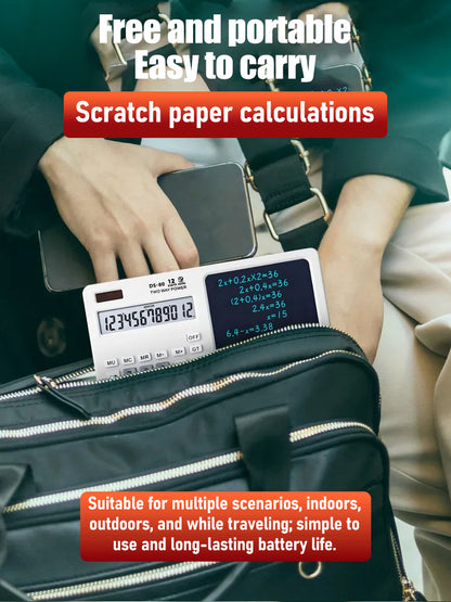 ✨ ✨Настолен калкулатор с подложка за писане, многофункционална подложка за офис употреба в счетоводството и финансите, смарт компютър