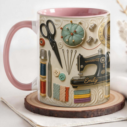 🧵☕Чаша с мотив за шиене - перфектният подарък за креативни души, които обичат да шият