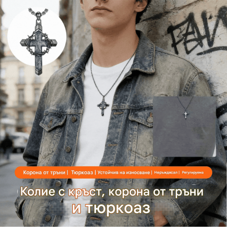 ✨🎉 Колие „Трънен венец“ с тюркоаз