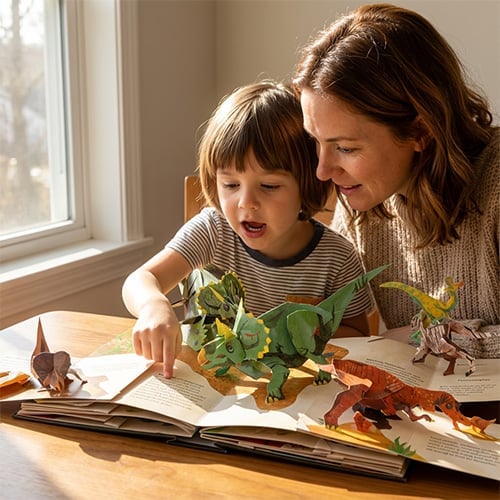 📕【Гореща разпродажба】📕 3DEncopediaПраисторическиДинозавриИзскачаща книга Енциклопедия на динозаврите