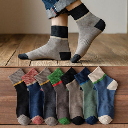 😍🧦【10 чифта】Антибактериални, дезодориращи и топли вълнени чорапи за есен и зима.