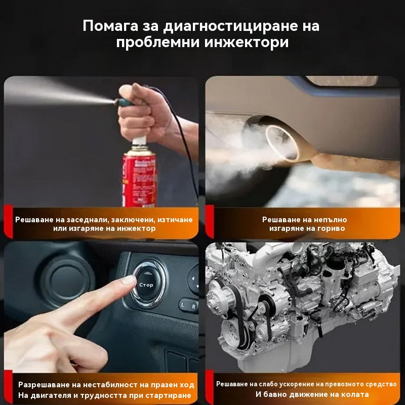 🧰🚗Комплект инструменти за почистване на тестер за горивни инжектори EM288, 8 вида импулси, тестер за горивни инжектори за автомобили