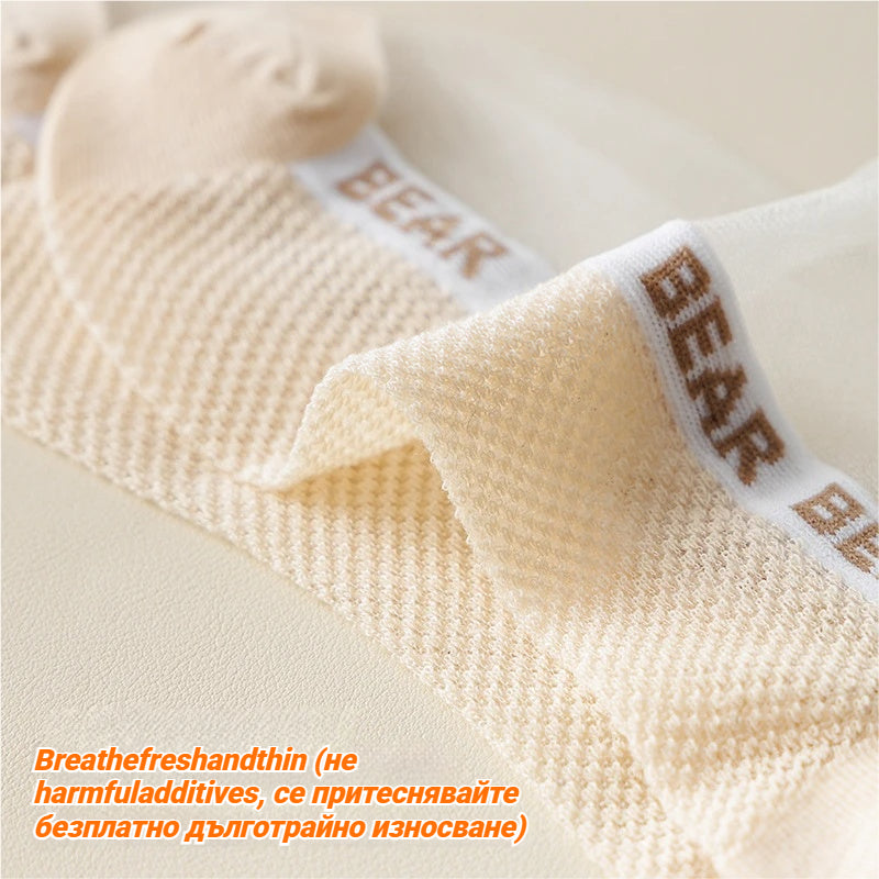 🔥【10 чифта】✨🧦2026 Нови летни леки и дишащи мрежести къси чорапи