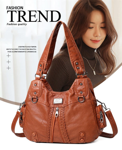 💟【45% ОТСТЪПКА】Нова мека кожена чанта за през рамо с голям капацитет 2026