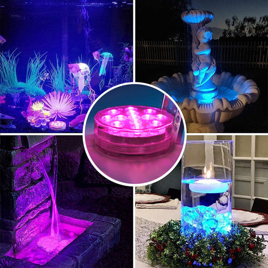 LED светлина за гмуркане, дистанционно управление с приложение, водоустойчива магнитна светлина за басейн, RGB седемцветна подводна светлина, водоустойчива светлина за аквариум.