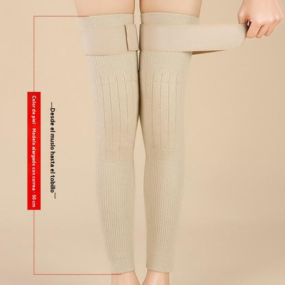 🦵🔥 Дълги зимни термо наколенки – облекчение от студ и болки в ставите, топли и неплъзгащи се