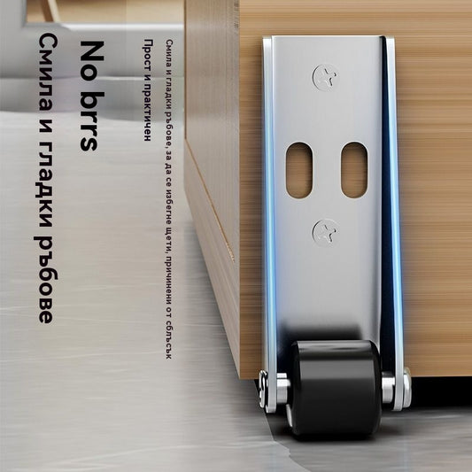 【10 колела + 40 винта】——€24🚪 Подпора за плъзгаща се врата с колела – безшумна, регулируема и лесна за монтаж 🔧