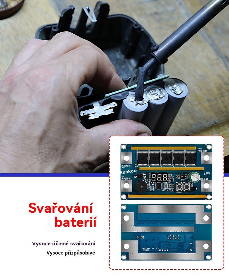 🔥🔋 Преносим контролен панел за точково заваряване Z99 | Вградена заваръчна писалка
