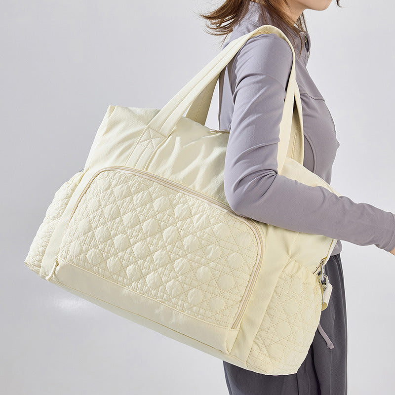 👜👜Пътна чанта с голям капацитет с разделяне на мокро и сухо, чанта за фитнес за йога през рамо, чанта тип „тоут“