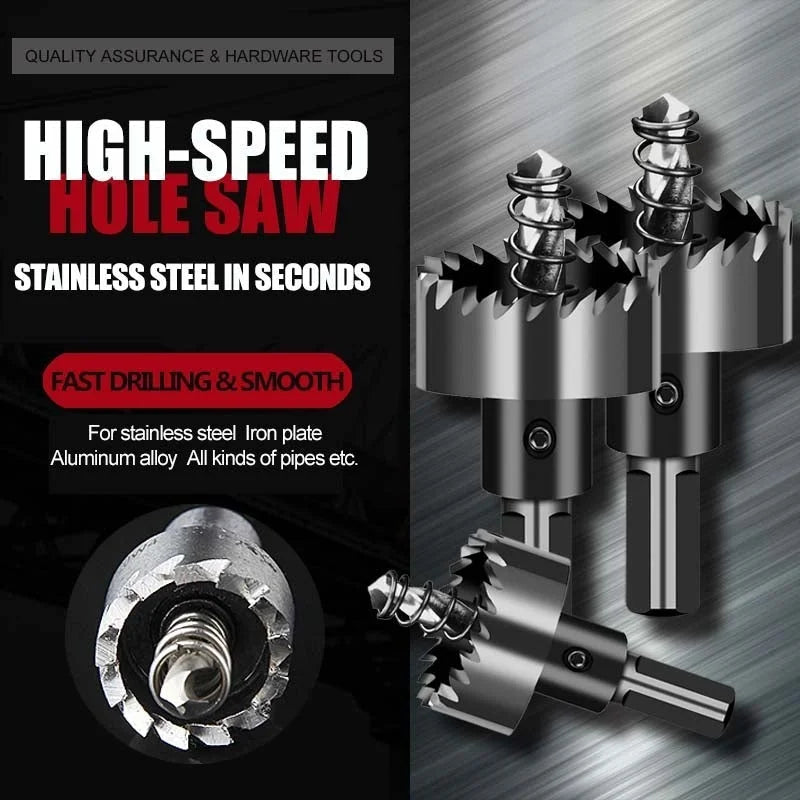 🔥[1 КОМПЛЕКТ 4 БР.] Професионални перфорирани свредла от неръждаема стомана