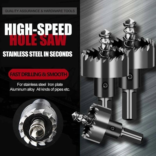 🔥[1 КОМПЛЕКТ 4 БР.] Професионални перфорирани свредла от неръждаема стомана