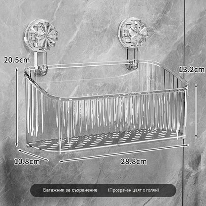 【Купете 1, вземете 1 безплатно】🧲 Рафт с вендуза - Не е необходимо пробиване - Голям капацитет, здрав и с оттичане за баня и кухня ✨