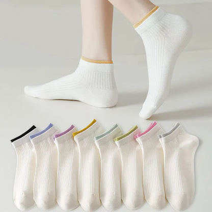 🔥【Купете 5, вземете 5 безплатно】🧦✨2026 Нови леки, устойчиви на миризма, дишащи, антибактериални къси чорапи 7A