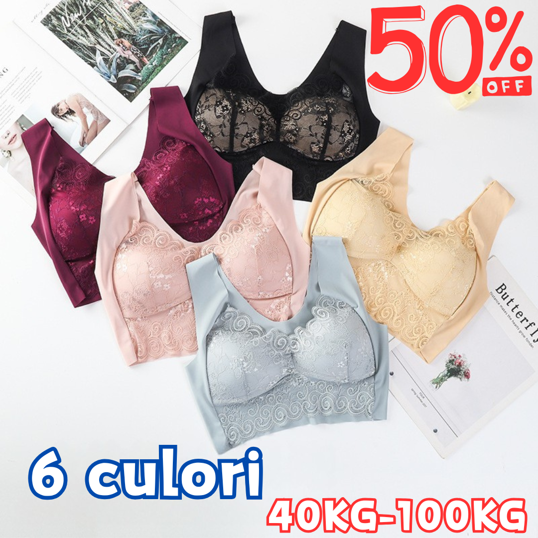 【35% ОТСТЪПКА】💥【40кг-110кг】Нов дамски удобен и дишащ сутиен (6 части)>Подходящ за жени над 40 години (препоръчано от лекар)