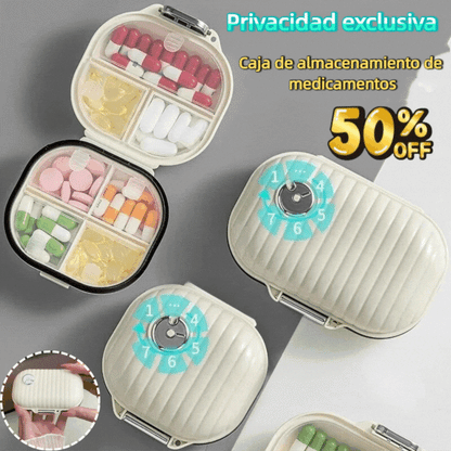 🔥💊【Купете 1, вземете 1 безплатно】🎁Многофункционална влагоустойчива кутия за съхранение със 7 решетки, преносима кутия за лекарства, кутия за бижута